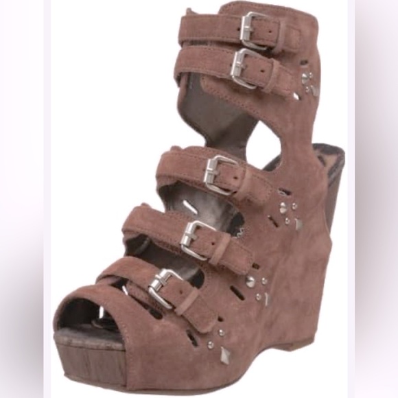 New Sam Edelman kinley wedge platform sandals - Picture 4 of 12